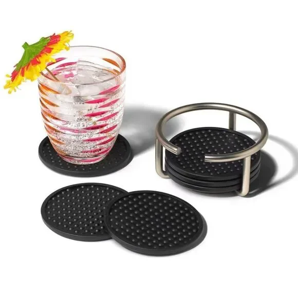 Black set of coasters - Picture 7 of 10